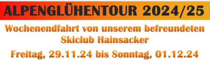 Wochenendfahrt mit dem Skiclub Hainsacker